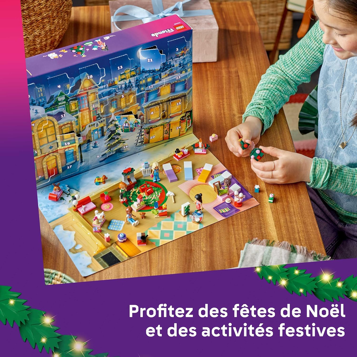 LEGO Friends Le Calendrier de l’Avent 2025 - Jouets pour Fille dès 6 Ans - Compte à Rebours Avant Noël avec 24 Surprises Dont 5 Mini-Poupées, 5 Figurines d'animaux & Accessoires Adorables 42668