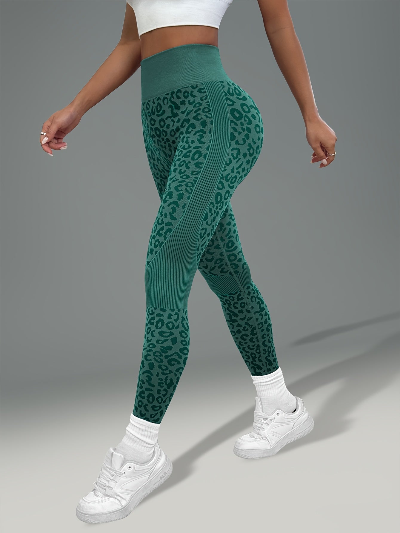 Legging Femme Imprimé Léopard Taille Élastique Antidérapant Stretch Respirant Pour Yoga Et Sport by LSDLBoutique.ch