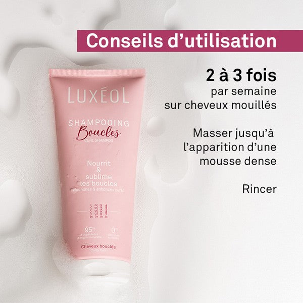 Shampooing Boucles sans sulfates ni silicones – Luxéol