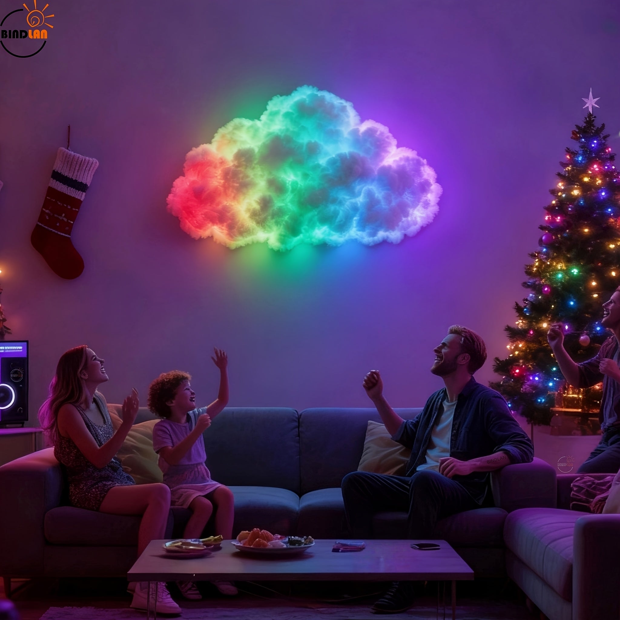 Lampe Nuage 3D RGB – Éclairage Orage Intelligent by LSDLBoutique.ch