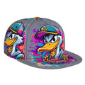 Casquette Snapback Graffiti Cartoon Canard Unisexe Légère Respirante Lavable en Machine by LSDLBoutique.ch