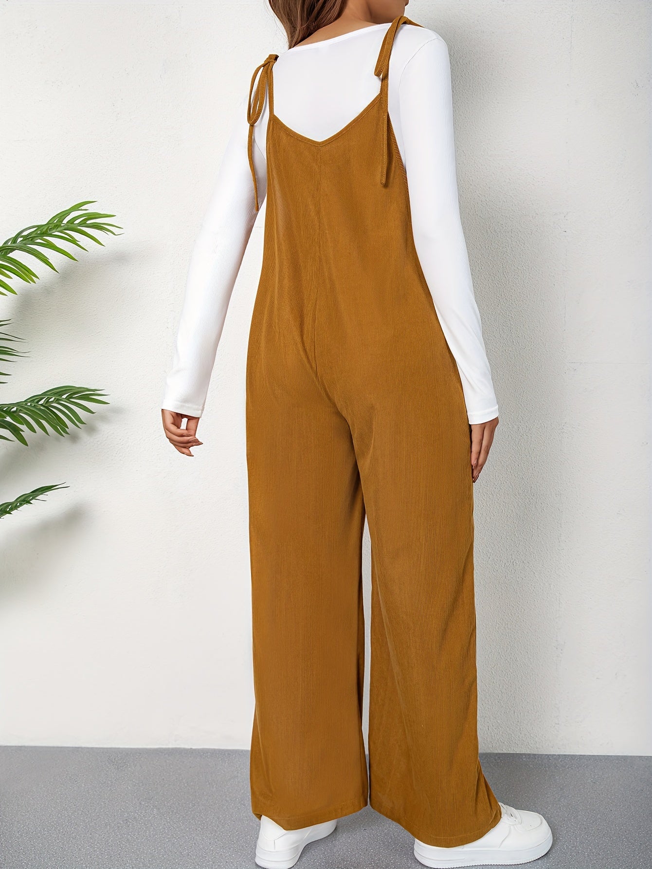 Combinaison Grossesse Femme Taille Haute Avec Bretelles Et Noeud Ample Confort Et Élégance by LSDLBoutique.ch