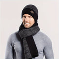 Ensemble Bonnet Écharpe Gants Homme Hiver Tricotés Trois Pièces Confort Élégant by LSDLBoutique.ch