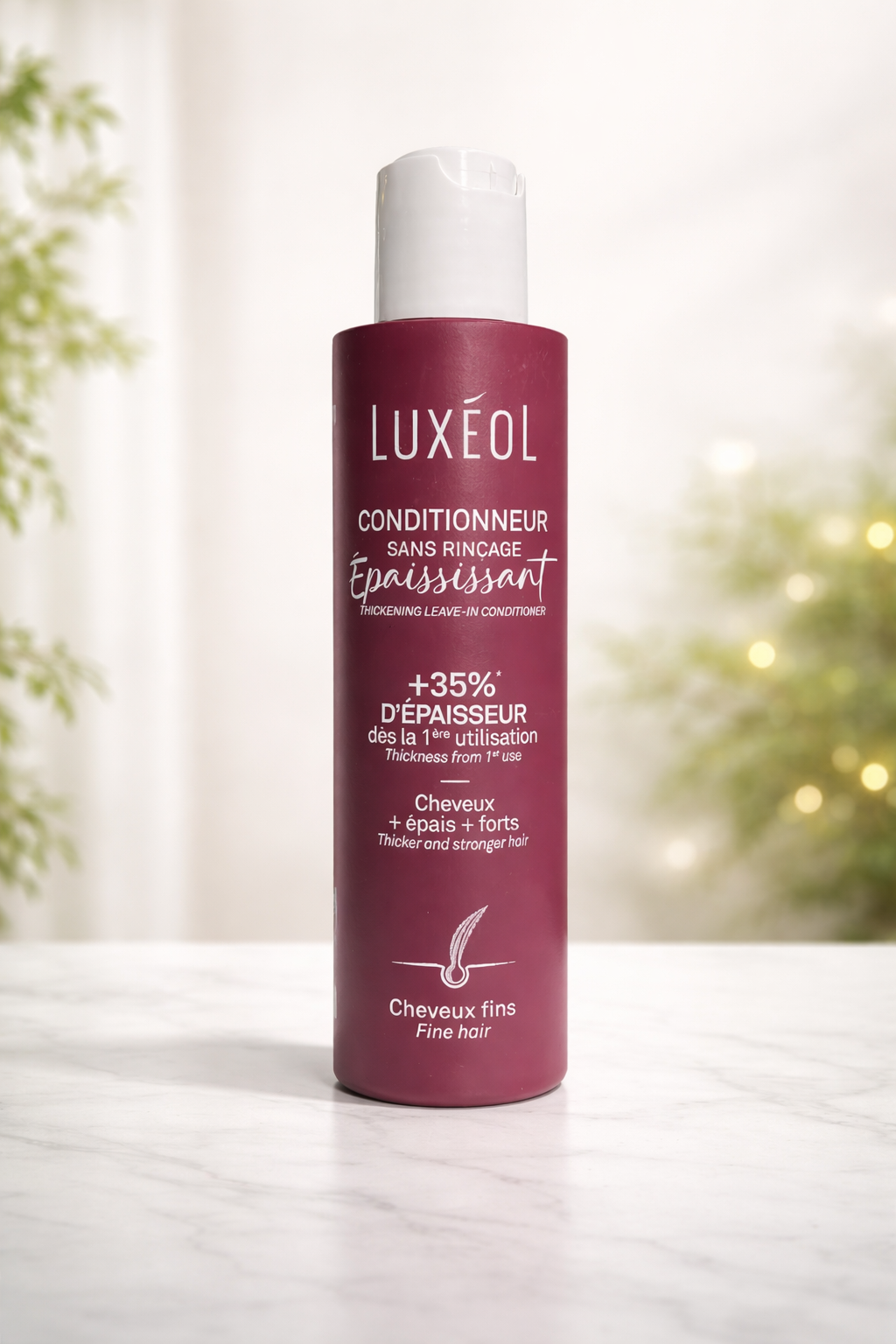 Après-shampoing sans rinçage cheveux fins – Luxéol Thickening Leave-In Conditioner 150 ml