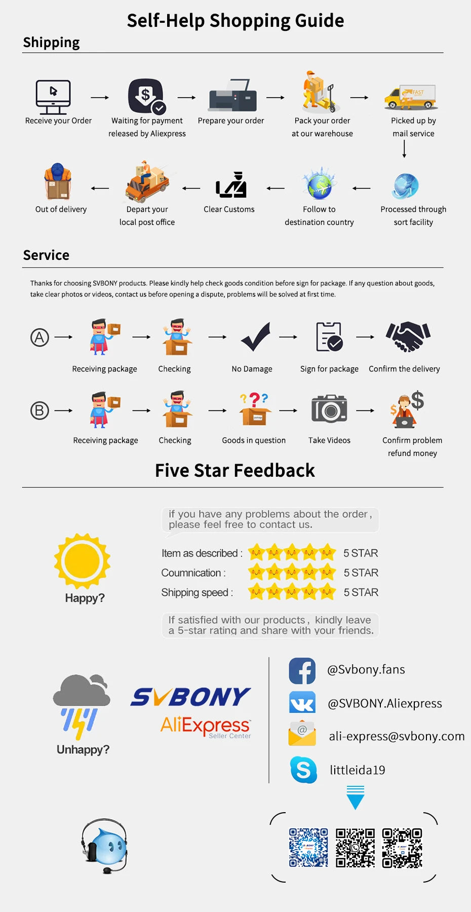 SVBONY SV47 8x42 BAK4 FMC HD IPX7 Waterproof Binoculars