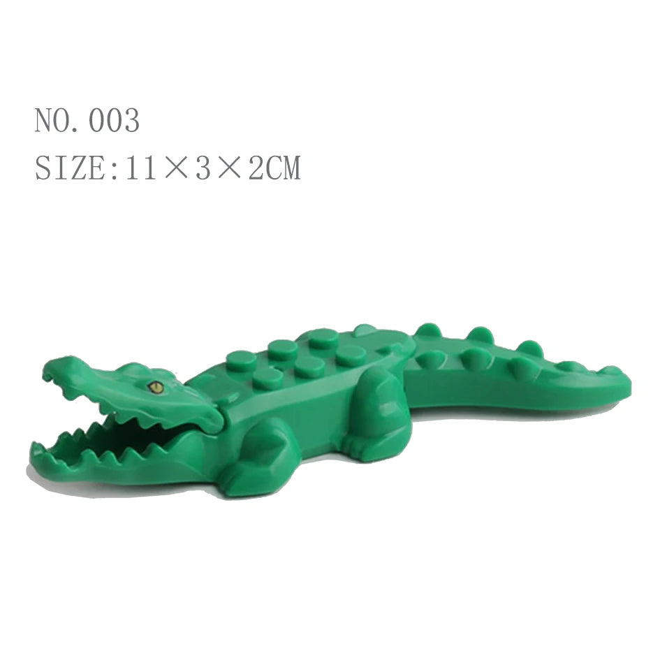 Blocs De Construction Animaux Crocodile Léopard Modèle Éducatif Briques Pour Enfants Jouets by LSDLBoutique.ch