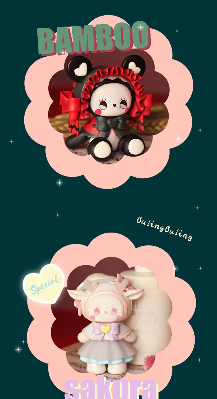 Figurines de la forêt secrète, Anime Emma, boîte aléatoire aveugle, jouets, figurine d'action Kawaii, modèle de bureau, boîte mystère, cadeau, Collection de poupées by LSDLBoutique.ch