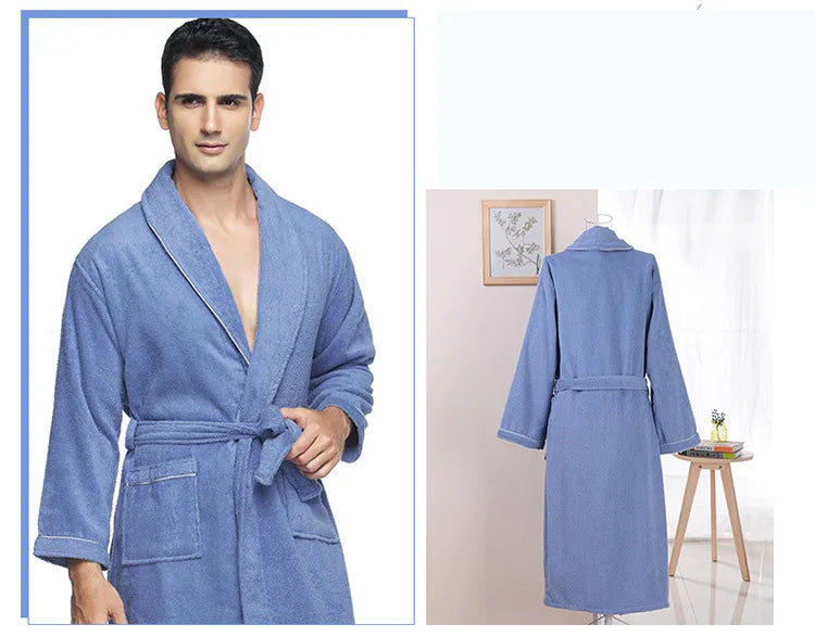 Robe de bain Unisexe Éponge Lavande