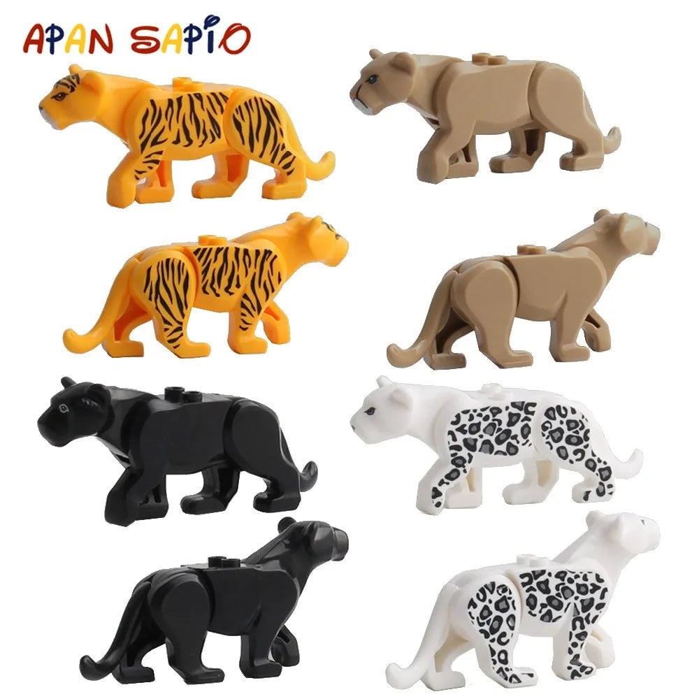 Blocs De Construction Animaux Crocodile Léopard Modèle Éducatif Briques Pour Enfants Jouets by LSDLBoutique.ch