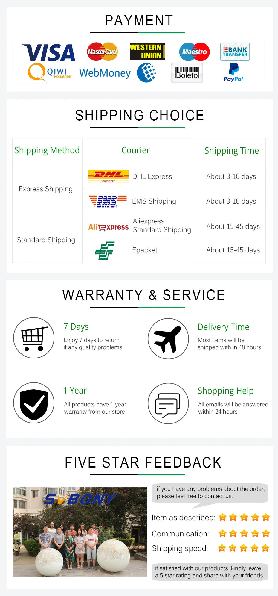 SVBONY SV47 8x42 BAK4 FMC HD IPX7 Waterproof Binoculars