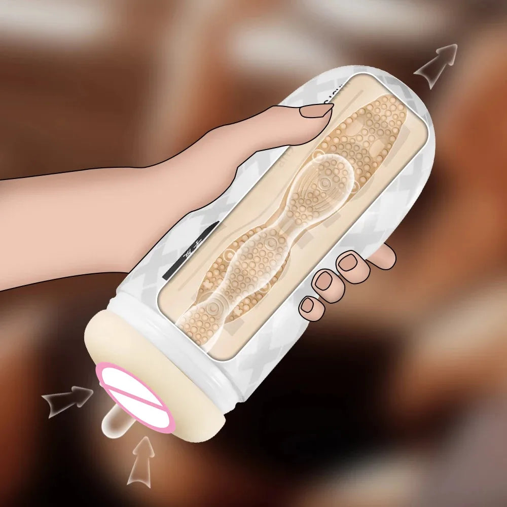 Masturbateur Masculin Réaliste – Cup Vagina Étanche