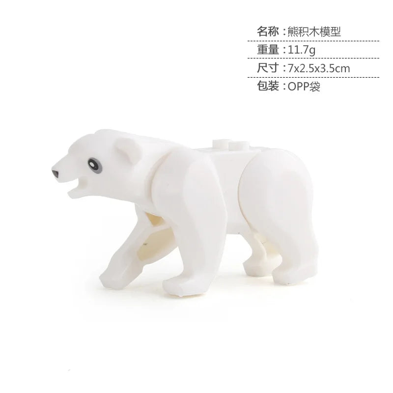 Blocs De Construction Animaux Crocodile Léopard Modèle Éducatif Briques Pour Enfants Jouets by LSDLBoutique.ch