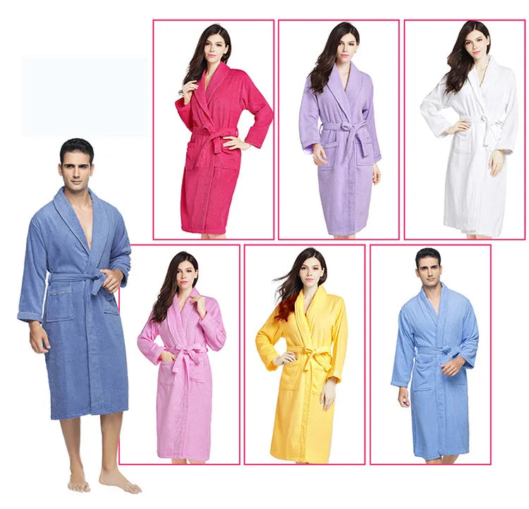 Robe de bain Unisexe Éponge Lavande