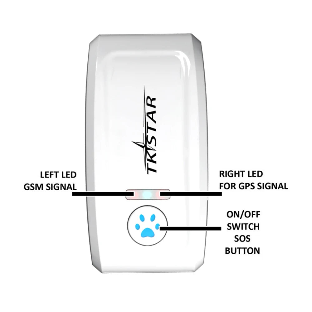 GPS Tracker pour animaux – Etanche IP67 – TK909