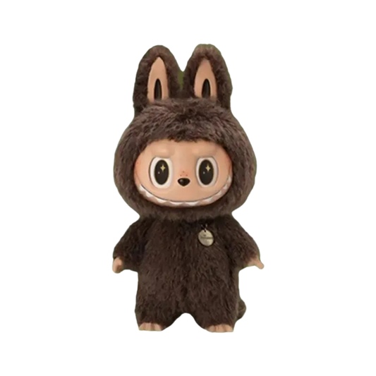 Labubu Zimomo Brun Blanc 