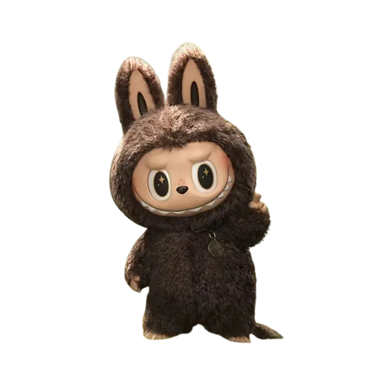 Labubu Zimomo Brun Blanc 