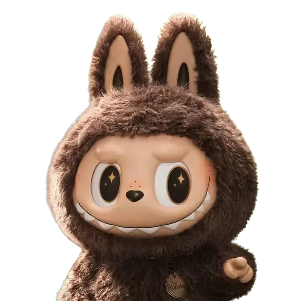 Labubu Zimomo Brun Blanc 