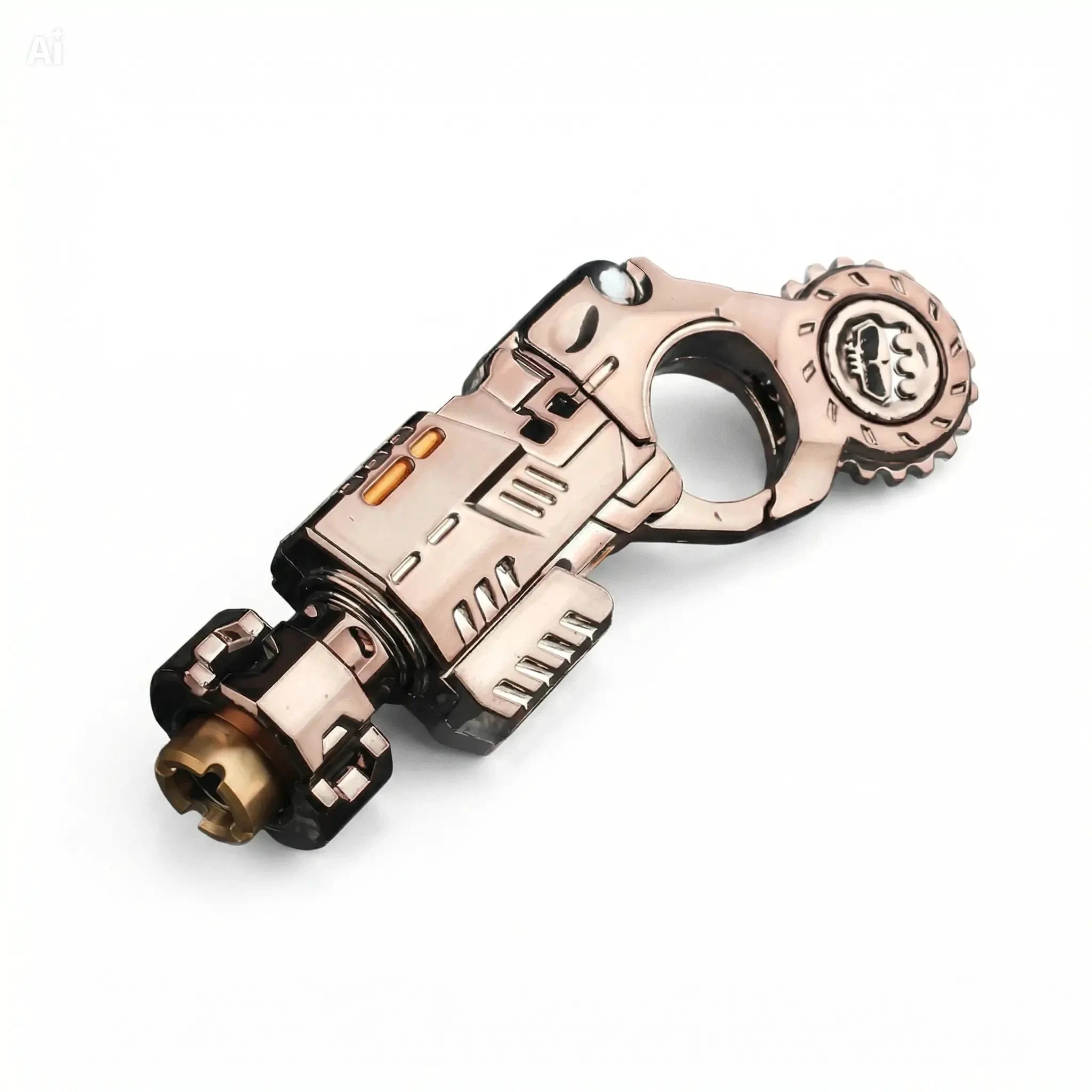 Pistolet jouet en alliage rose bronze LSDLBoutique, antistress à éjection de douilles et toupie