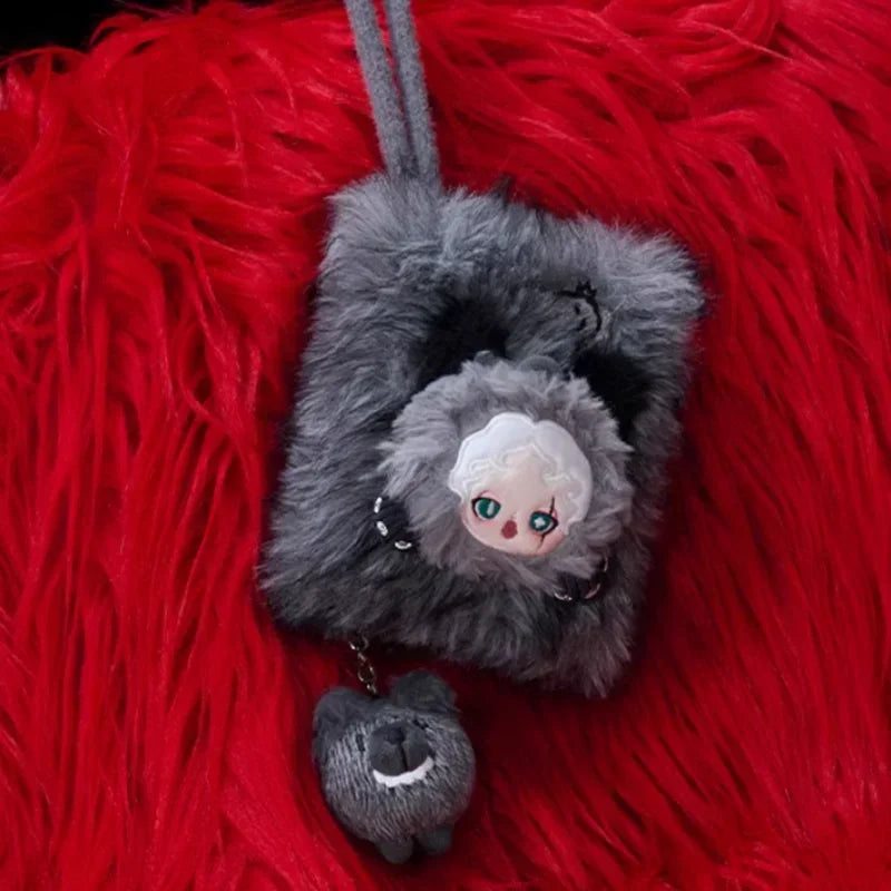 POP MART SkullPanda Mini-Tasche Blindbox Plüschtier Braun