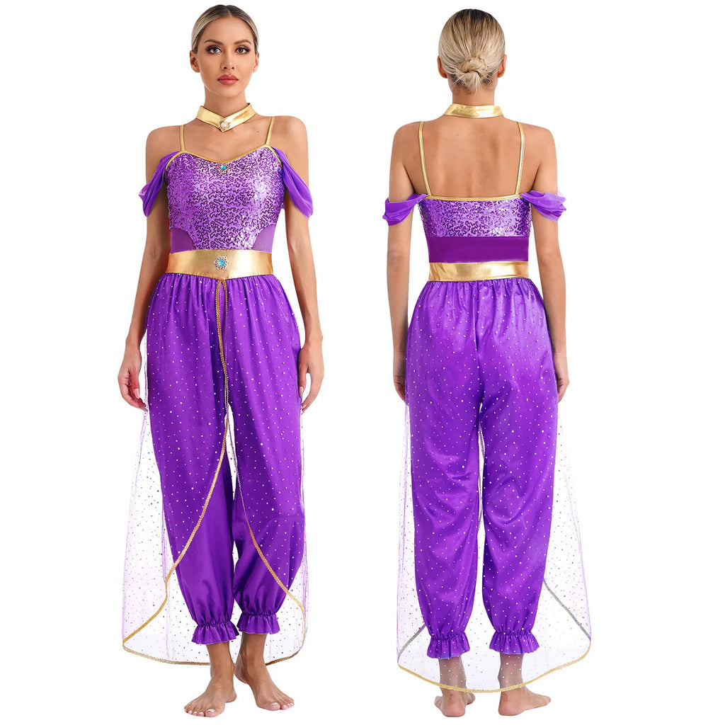 Oriental Princess Costume — Embroidered Outfit for Festivals and Themed Parties