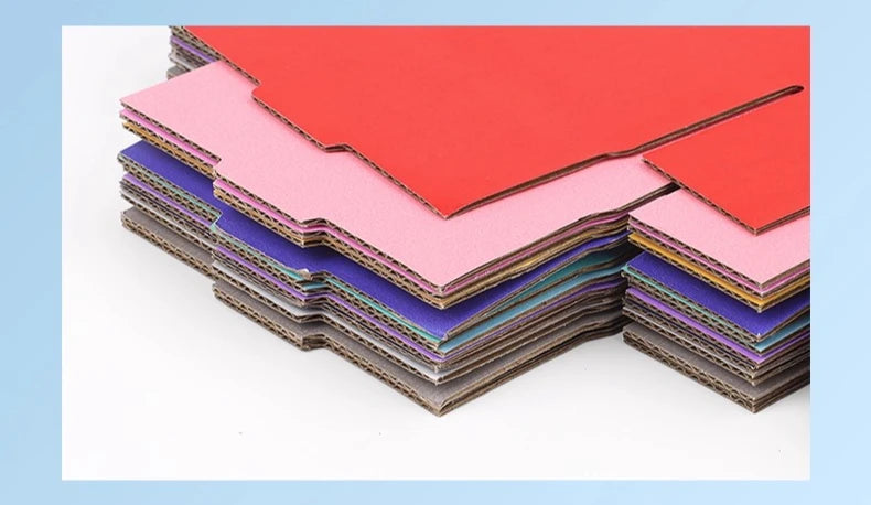 Thick Folding Box, Triple Layer Cardboard, Pack of 10 Colors