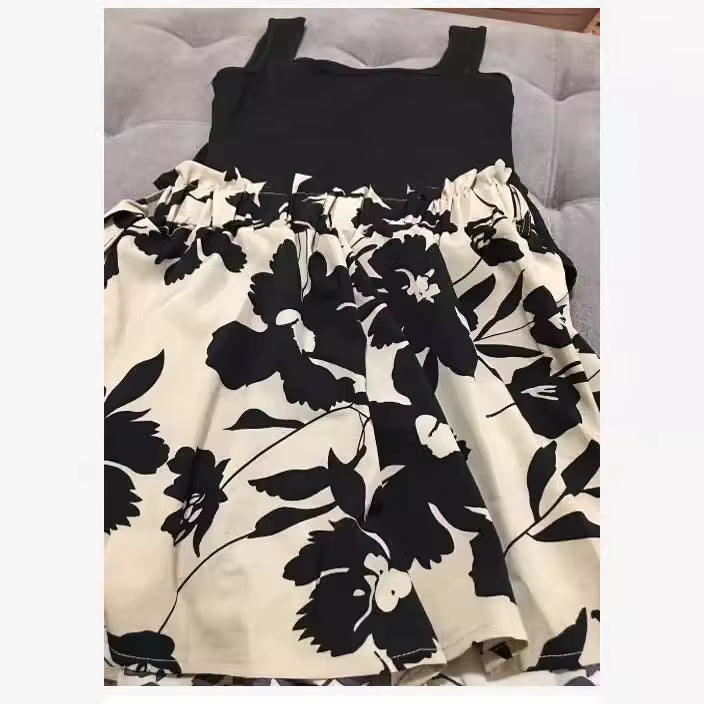 Ensemble deux pièces imprimé – Short et top sans manches