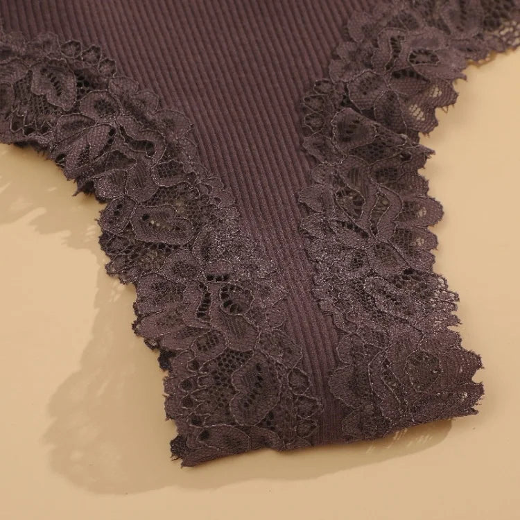 All Of Me Culotte Dentelle Coton Sans Couture Taille Basse