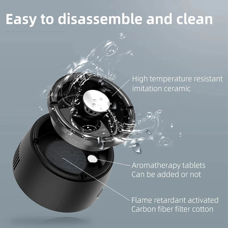 USB Air Purifier Ashtray for Home and Office