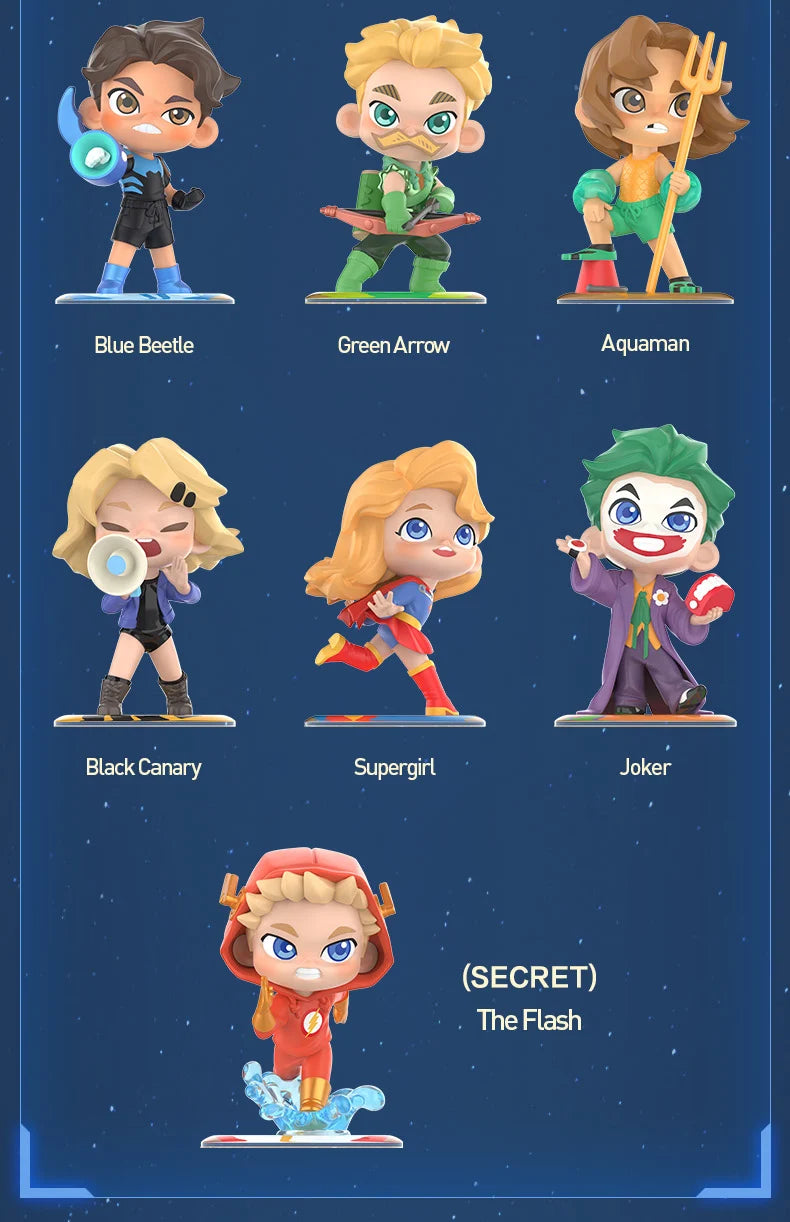 Pop Mart Figurine DC Justice League Enfance PVC Multicolore