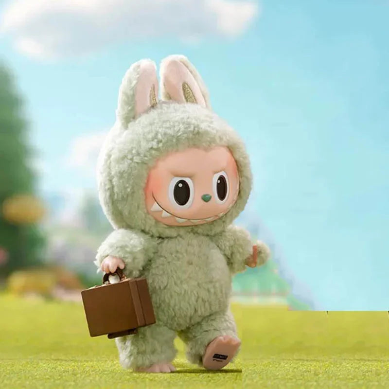 POP MART The Monsters Labubu Macaron Brown Vinyl Figure