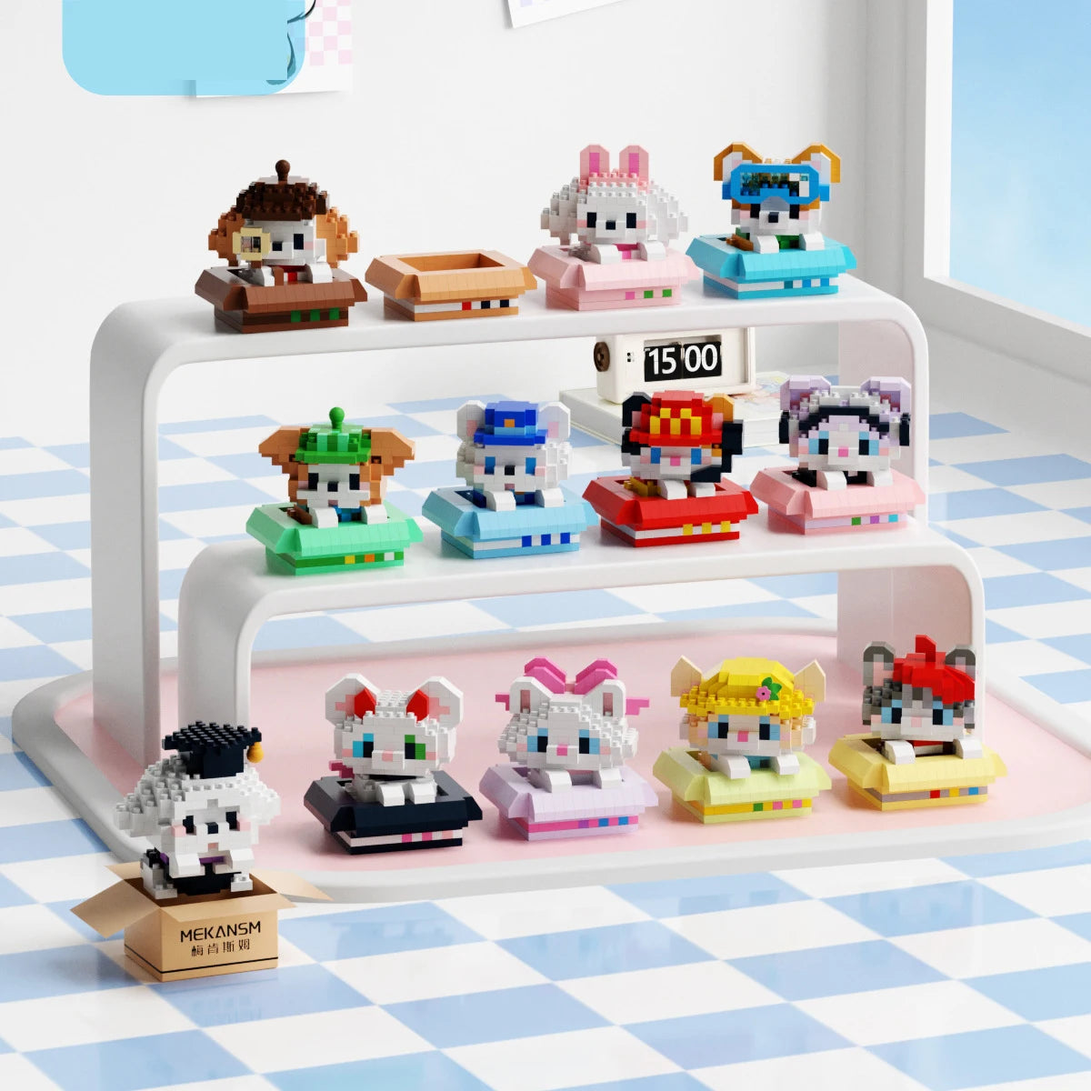 Mini Blocs De Construction Animal Chiens Chats Kit A Assembler Jouets Educatifs Pour Enfants 10 12 Ans Cadeau by LSDLBoutique.ch