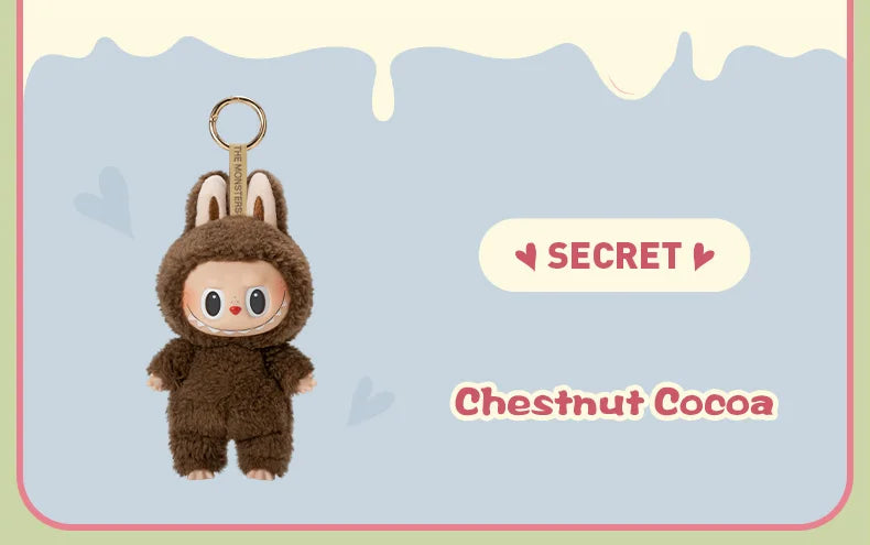 POP MART The Monsters Labubu Macaron Brown Vinyl Figure