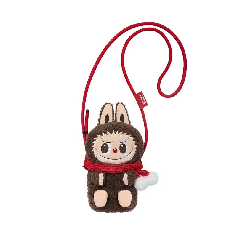 POP MART – figurine de dessin animé LABUBU The Monsters, série classique, poupée en peluche, sac à bandoulière, boîte aveugle, Collection d'ornements, cadeaux de noël