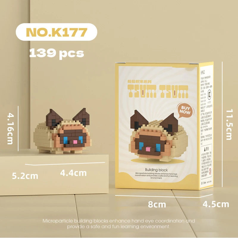 Mini Blocs De Construction Animal Chiens Chats Kit A Assembler Jouets Educatifs Pour Enfants 10 12 Ans Cadeau by LSDLBoutique.ch