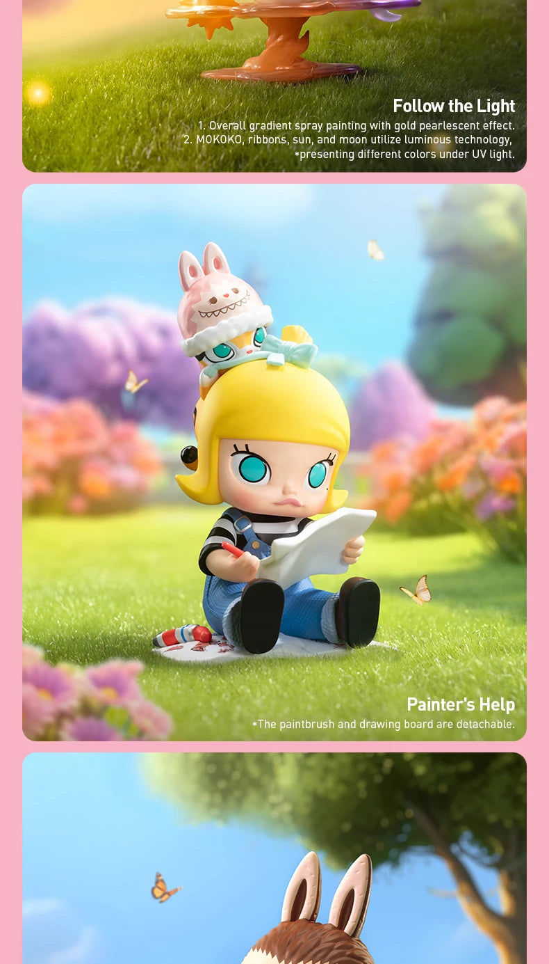 POP MART Mokoko Figurine PV Blind Box Kawaii Collection