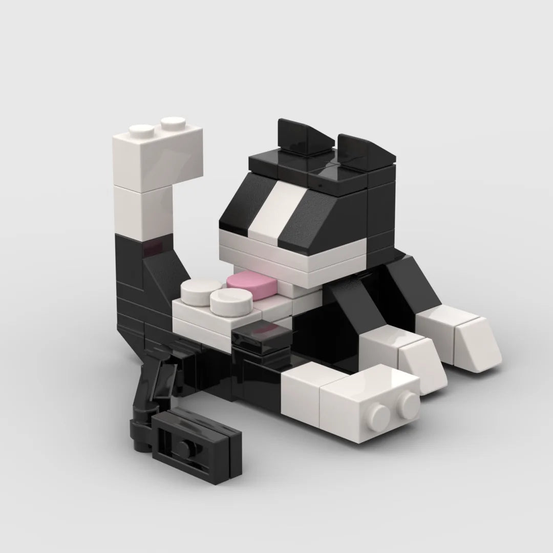 Série Animale 62 Pièces Briques MOC Chat Figures Bricolage Blocs De Construction Enfants Jeux Éducatifs Cadeau Anniversaire by LSDLBoutique.ch