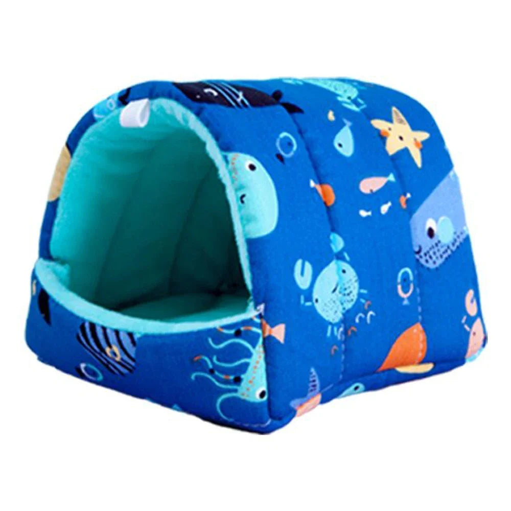 Lit De Couchage Dessin Animé Mignon Pour Lapin Souris Hamster Animal De Compagnie Maison Hivernale Chaude En Flanelle by LSDLBoutique.ch