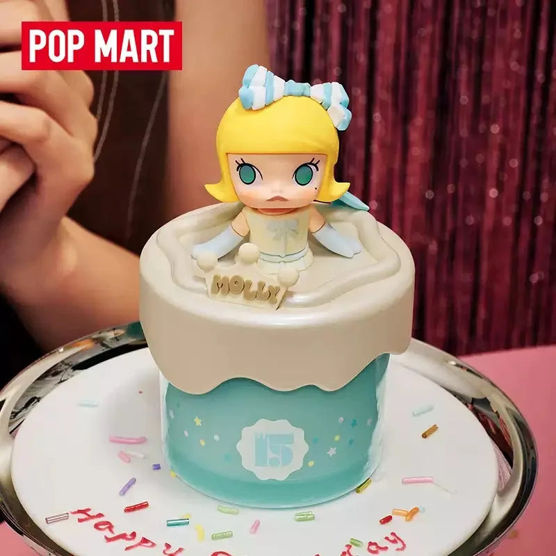 POP MART Figurine PVC 15e Anniversaire Boîte Aveugle
