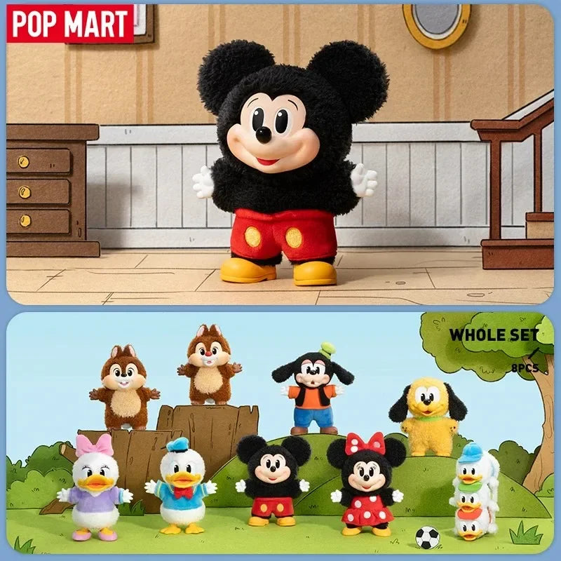 POP MART Mickey famille mignon ensemble porte-clés série boîte aveugle boîte mystère devinez sac jouet poupée mignon Anime Figure ornement de bureau by LSDLBoutique.ch