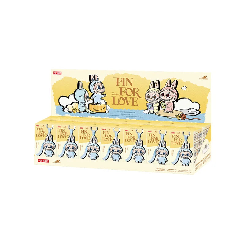 Pop Mart Monsters Mehrfarbige PVC-Brosche Kawaii Kollektion Blindbox