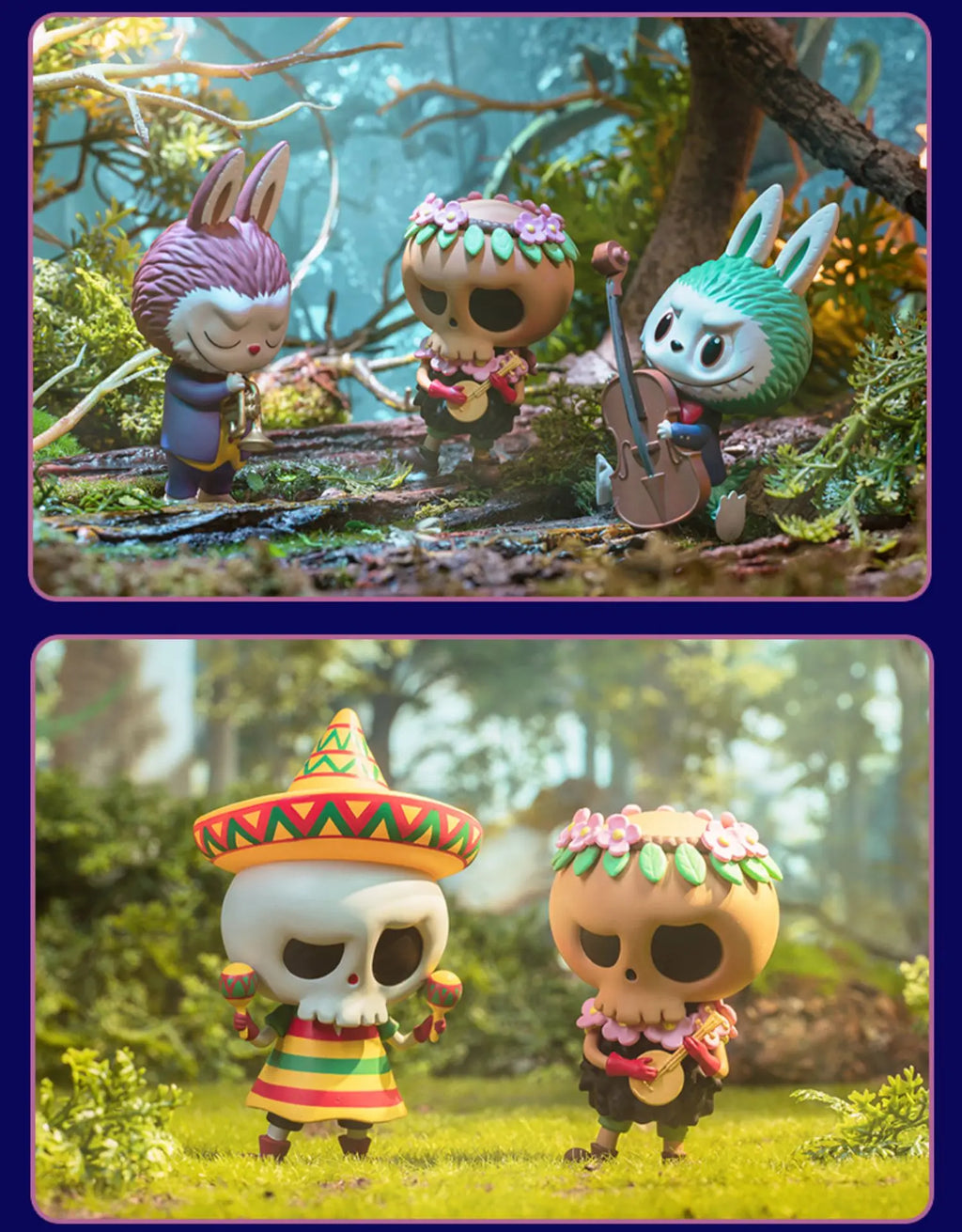 Pop Mart Labubu Forêt Concert Figurine PVC Collection