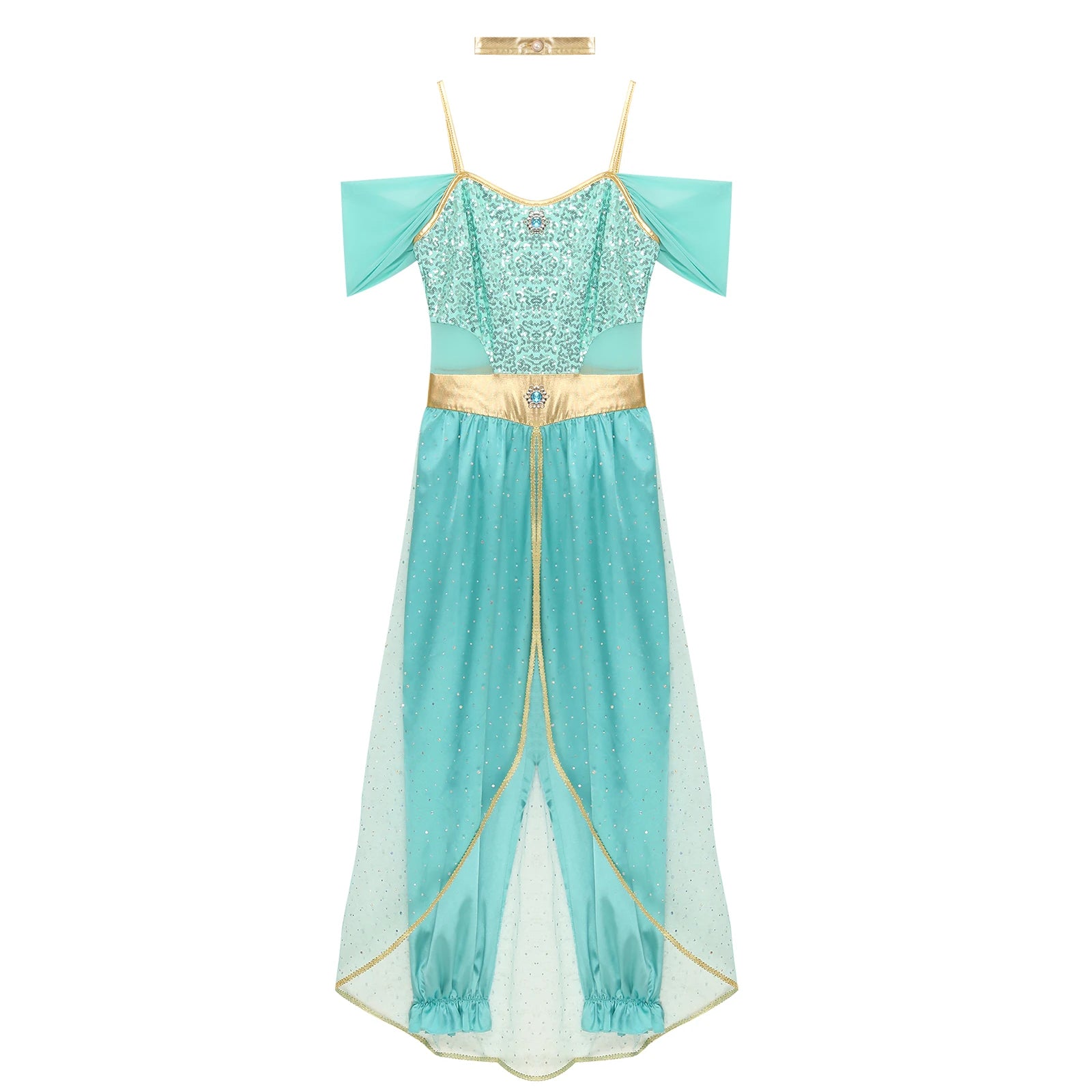 Oriental Princess Costume — Embroidered Outfit for Festivals and Themed Parties