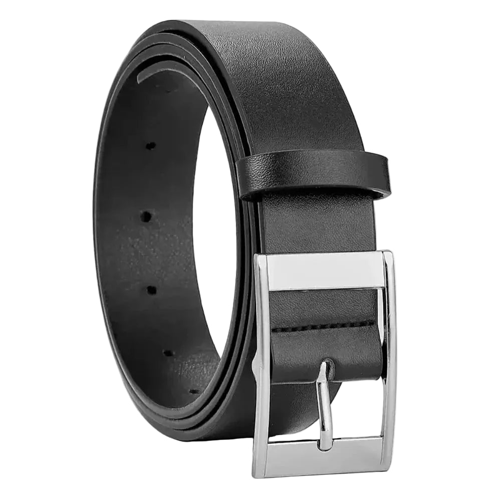 Ceinture homme cuir PU 3 cm – Boucle ardillon métal - LSDLBoutique