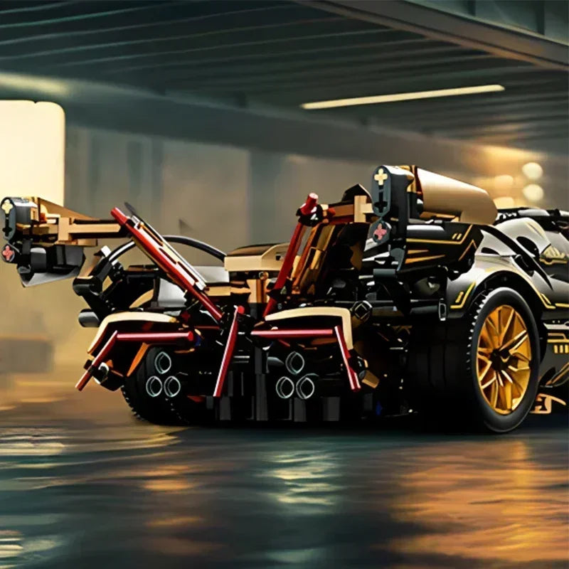 Roadster RC Voiture À Construire Tech Race 1 14e Noir Bloc Auto Bloquant ABS Version by LSDLBoutique.ch