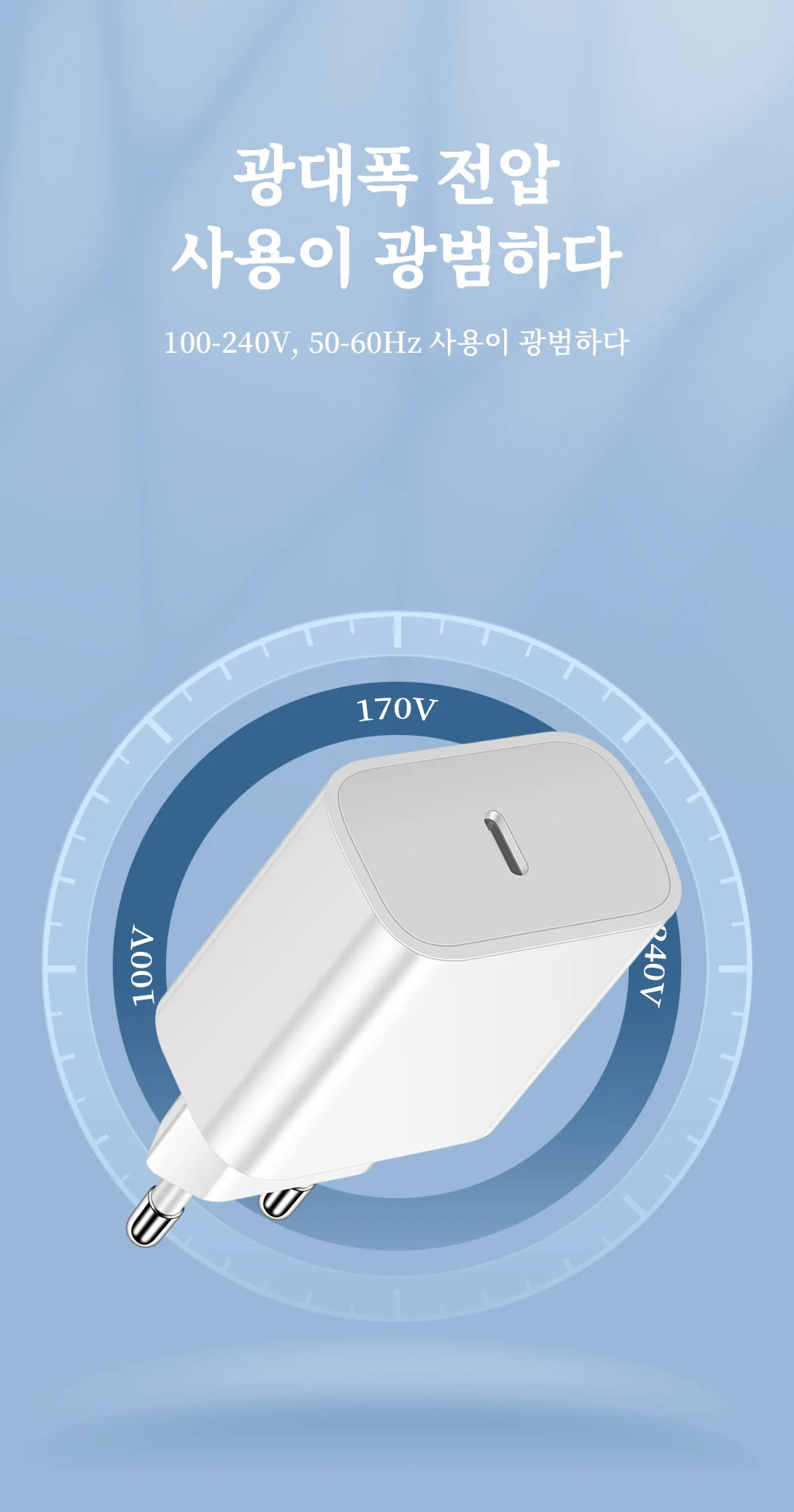 GUSEYE Chargeur USB-C 20W PD Noir Avec Câble Tressé