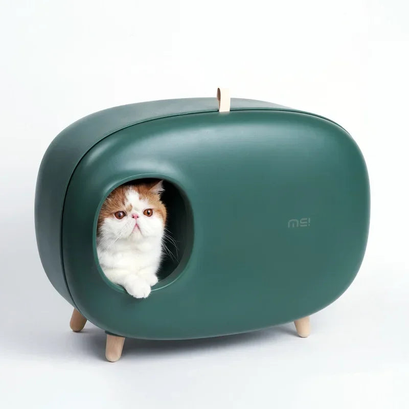 Makesure Cat Litter Box Fully Enclosed Cat Toilet Pet Supplies High-value Cat Toilet Automatic Self-cleaning Litter Box