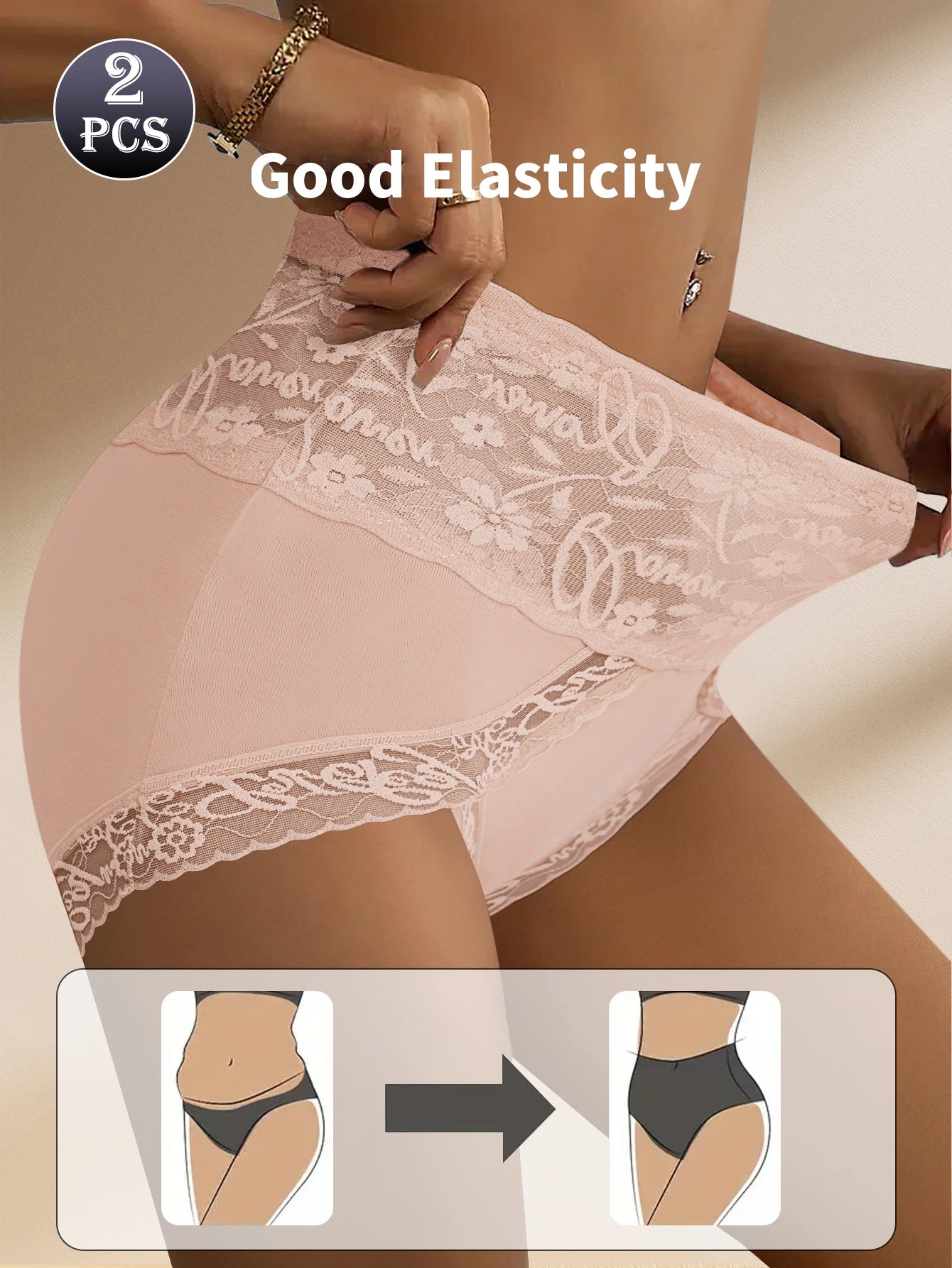 Culottes Mi-Hauteur Blanc Dentelle Florale Patchwork Coton