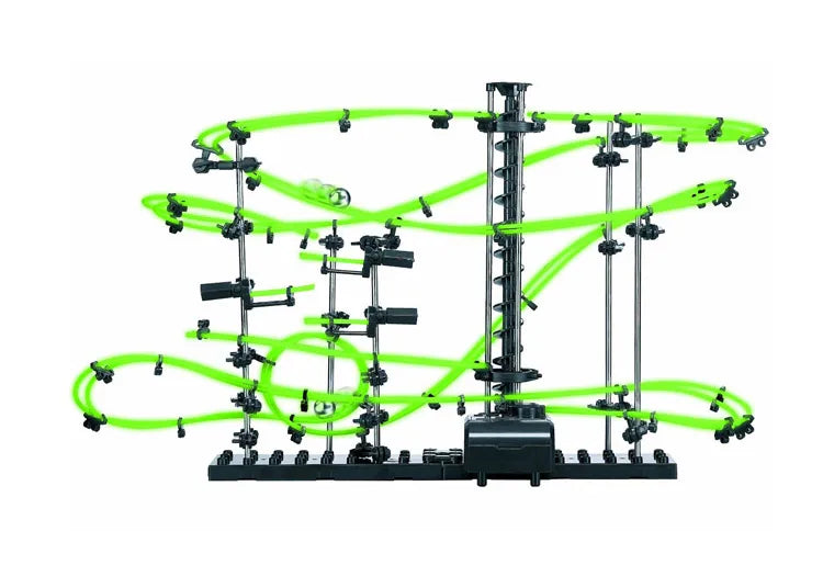 Boule de montagnes russes lumineuse Spacerail, labyrinthe de course, jeux de piste de course, niveau 2 3 4, modèle d'ascenseur électrique, jouet scientifique éducatif by LSDLBoutique.ch