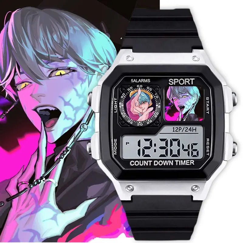 KPop Demon Hunters LED montres numériques Anime femmes montre électronique bracelet en Silicone dessin animé Sport de plein air montre-bracelet horloge cadeaux by LSDLBoutique.ch