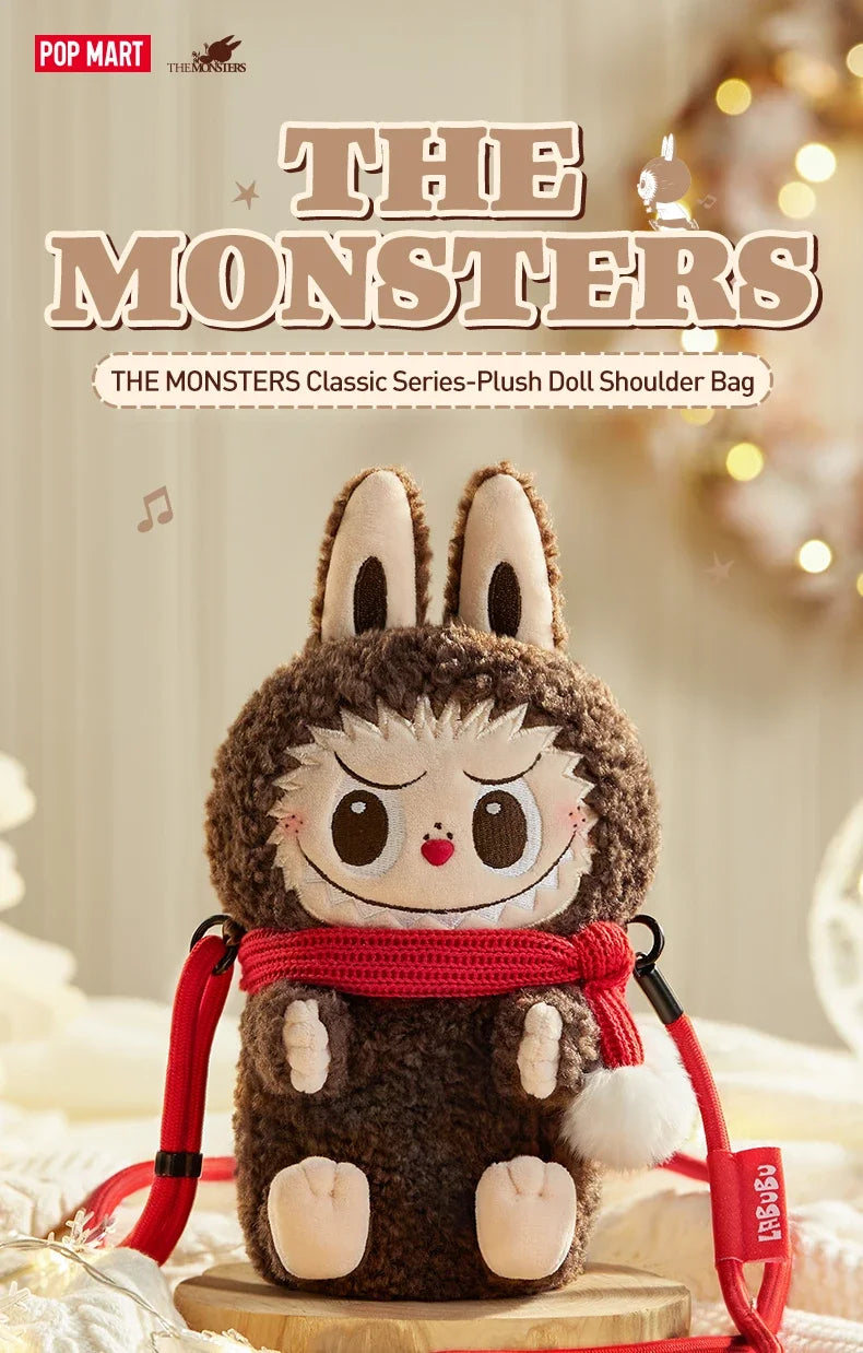 Pop Mart Labubu The Monsters Plush Brown Shoulder Bag